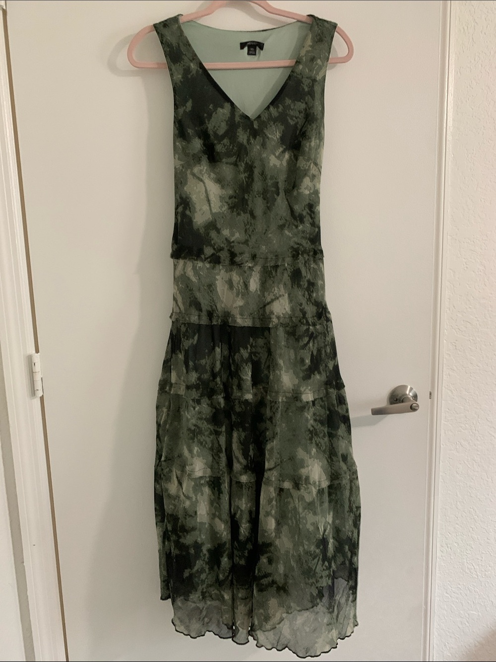 Y2k vintage Simply Vera VeraWang Mint Green fairyDress Black Label xs - Picture 6 of 7
